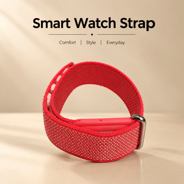 Pink Nylon Strap For Google Fitbit Air - The Hatke