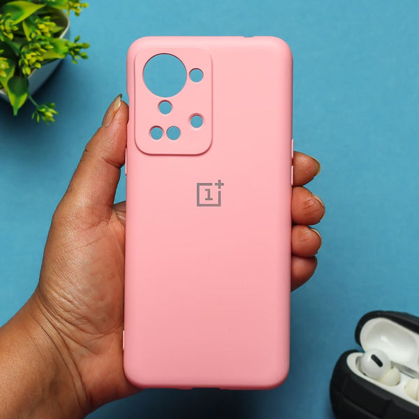 Pink Original Camera Safe Silicone case for Oneplus Nord 2T - The Hatke