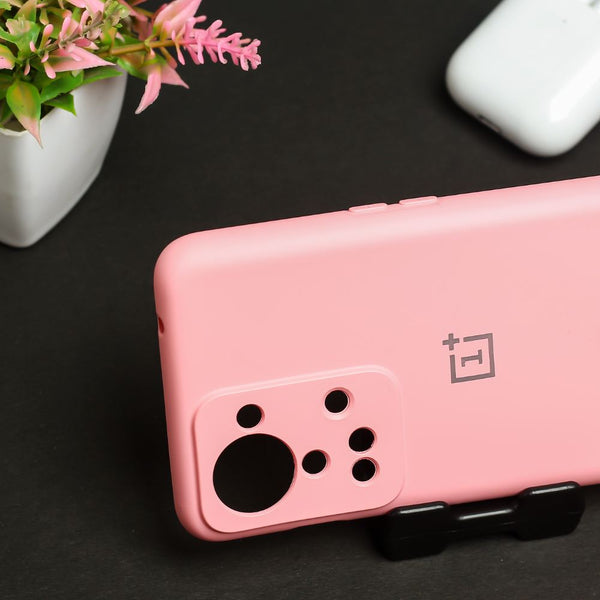 Pink Original Camera Safe Silicone case for Oneplus Nord 2T - The Hatke