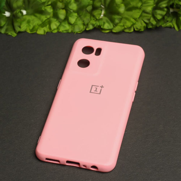 Pink Original Camera Safe Silicone case for Oneplus Nord CE 2 - The Hatke
