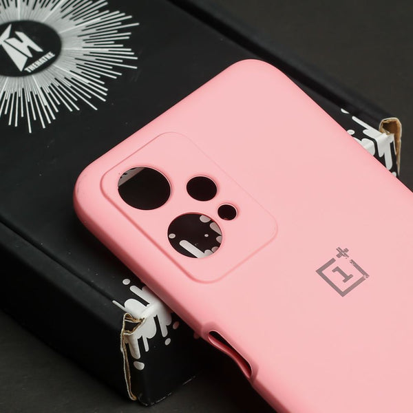 Pink Original Camera Silicone Case for Oneplus Nord CE 2 Lite - The Hatke