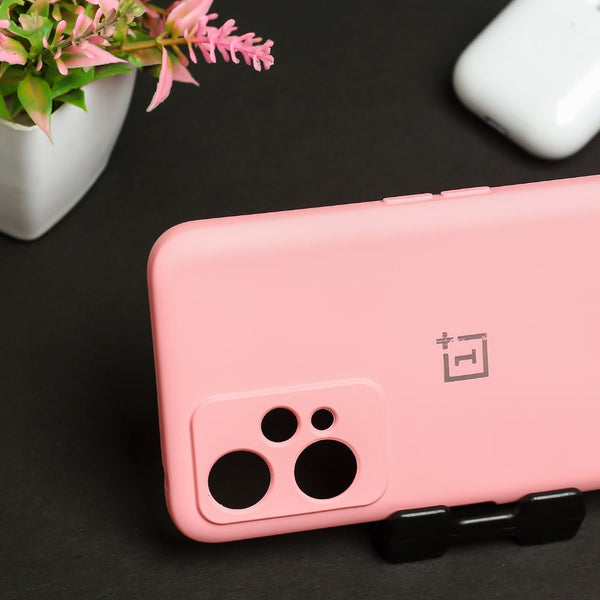 Pink Original Camera Silicone Case for Oneplus Nord CE 2 Lite - The Hatke