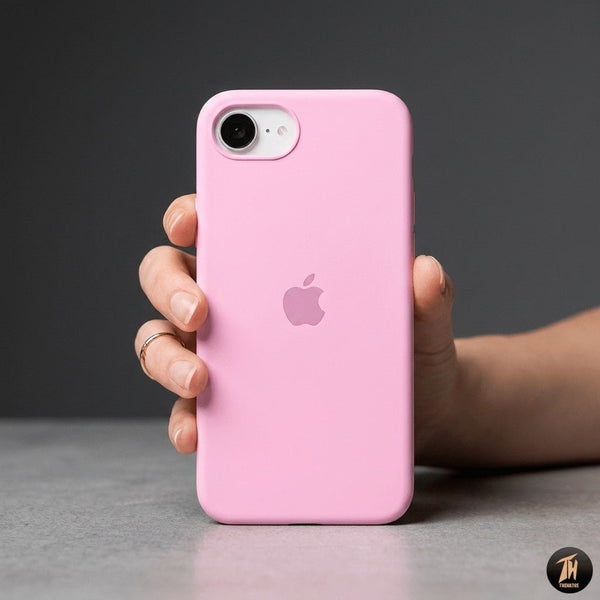 Pink Original Silicone case for Apple iphone 16e - The Hatke