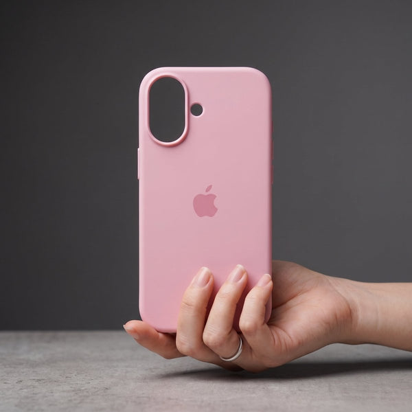 Pink Original Silicone case for Apple iphone 17 - The Hatke