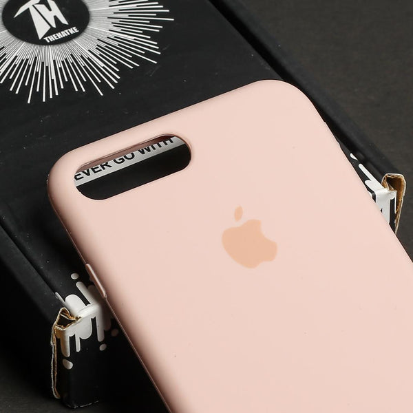 Pink Original Silicone case for Apple iphone 7 Plus - The Hatke