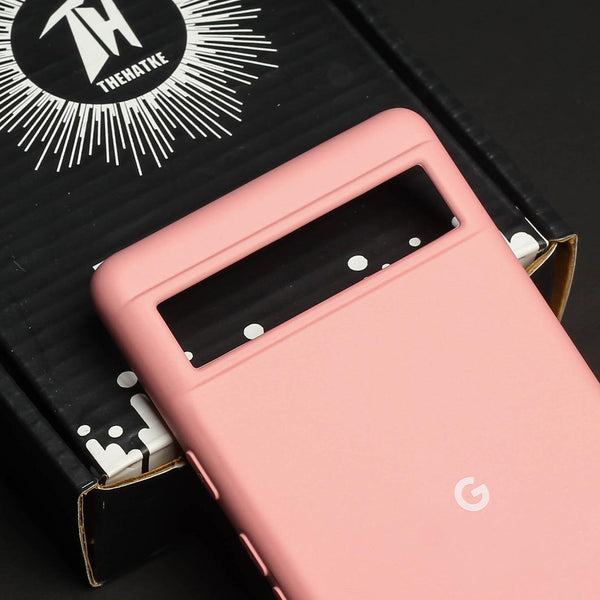 Pink Original Silicone case for Google Pixel 6A - The Hatke