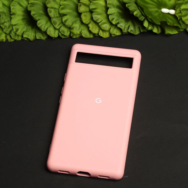 Pink Original Silicone case for Google Pixel 6A - The Hatke