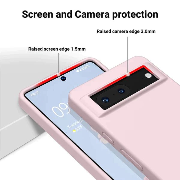 Pink Original Silicone case for Google Pixel 7 - The Hatke