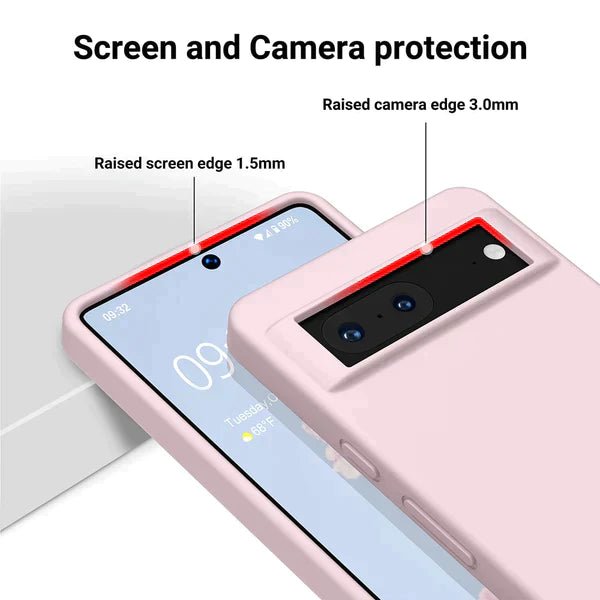 Pink Original Silicone case for Google Pixel 8 - The Hatke