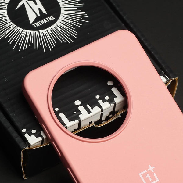 Pink Original Silicone case for Oneplus 11R - The Hatke