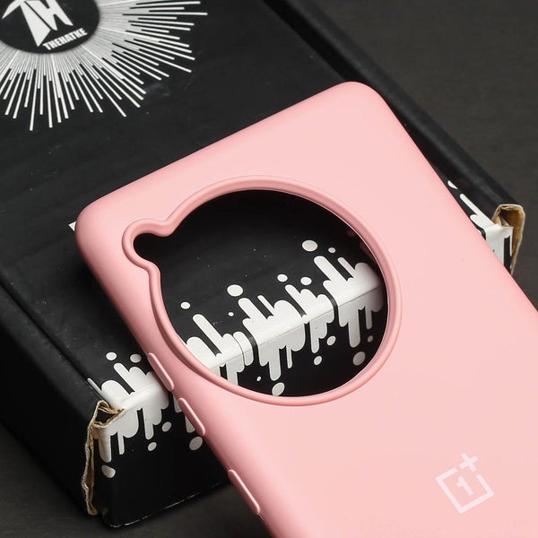 Pink Original Silicone case for Oneplus 12R - The Hatke