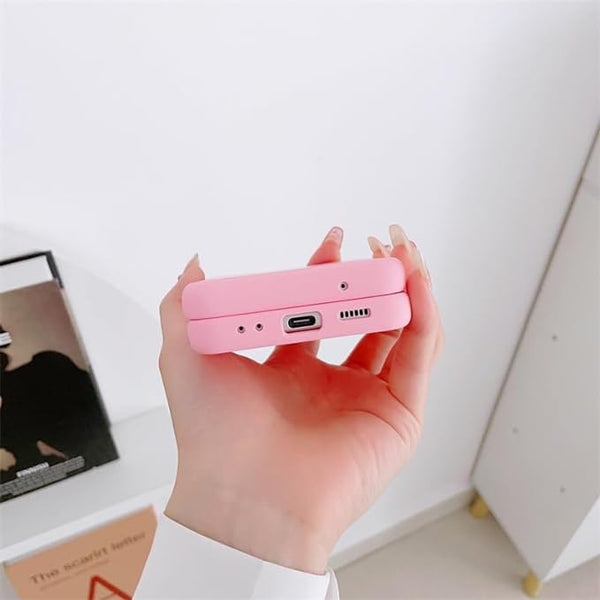 Pink Original Silicone case for Samsung Galaxy Z FLIP 2 - The Hatke
