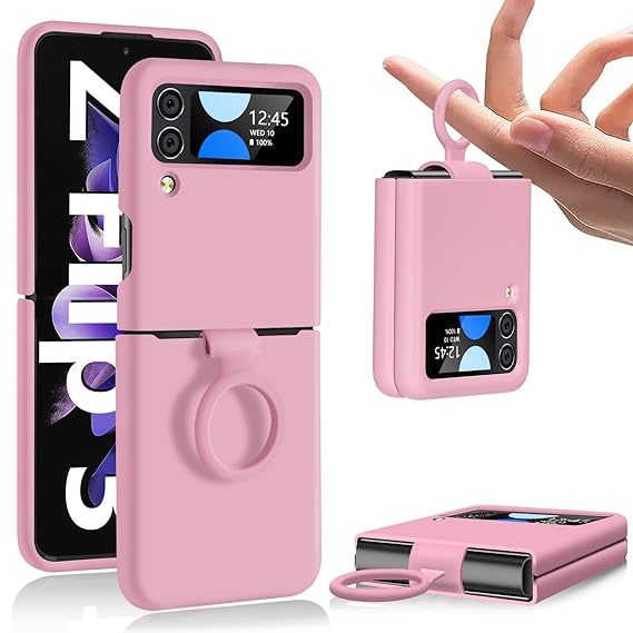 Pink Original Silicone case for Samsung Galaxy Z FLIP 4 - The Hatke