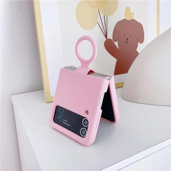 Pink Original Silicone case for Samsung Galaxy Z FLIP - The Hatke