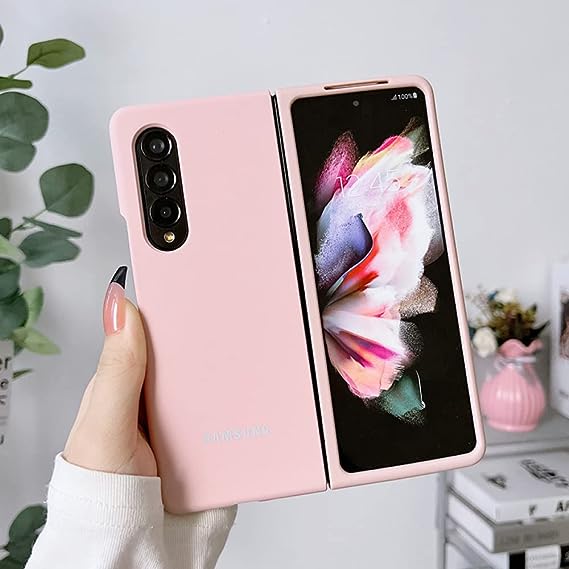 Pink Original Silicone case for Samsung Z Fold 5G - The Hatke