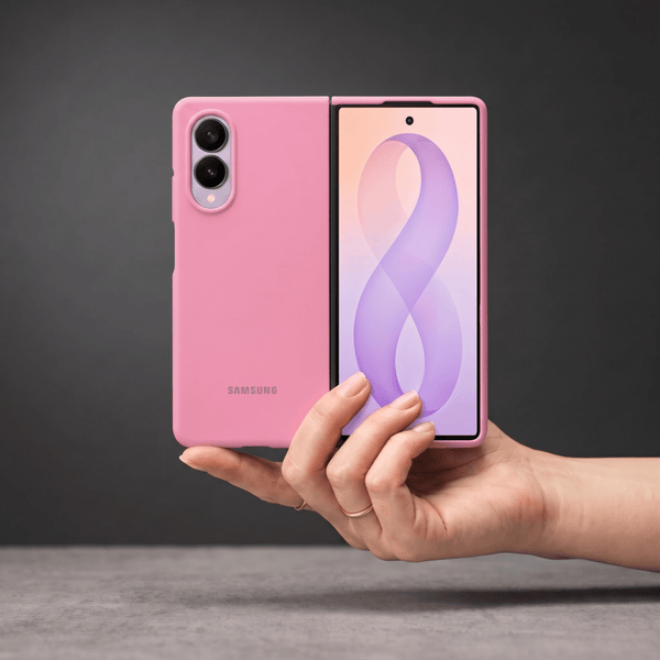 Pink Original Silicone case for Samsung Z Fold 8 5G - The Hatke