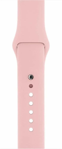 Pink Plain Silicone Strap For Apple Iwatch (38mm/40mm/41mm) - The Hatke
