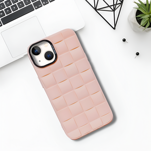 Pink Grid silicone case for Apple iPhone 13