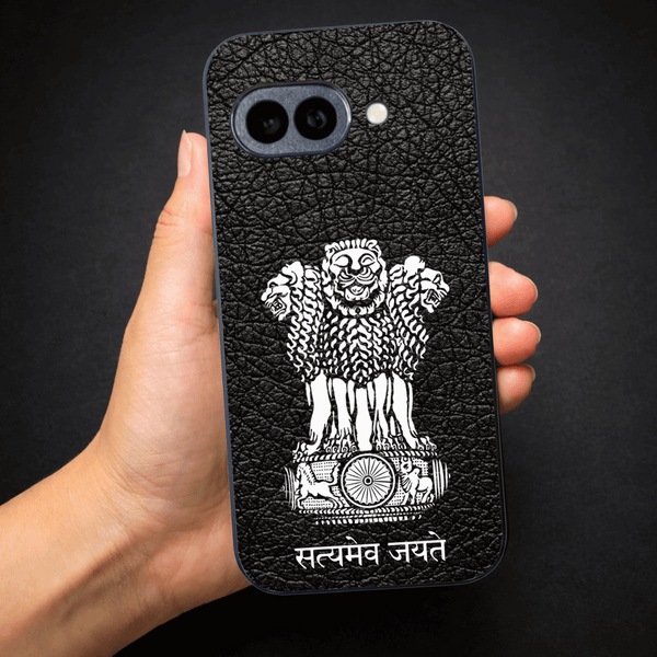 Black Satyamev Jayate MB case for Google Pixel 9a