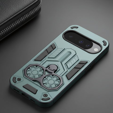 Green Cycle Armor Silicone Case for Google Pixel 10