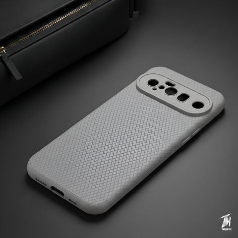 Grey Line Wave Silicone Case for Google Pixel 10