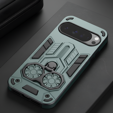 Green Cycle Armor Silicone Case for Google Pixel 10 Pro