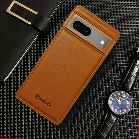 Prime Leather Brown Leather Case for Google Pixel 7
