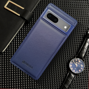 Prime Leather Dark Blue Leather Case for Google Pixel 7