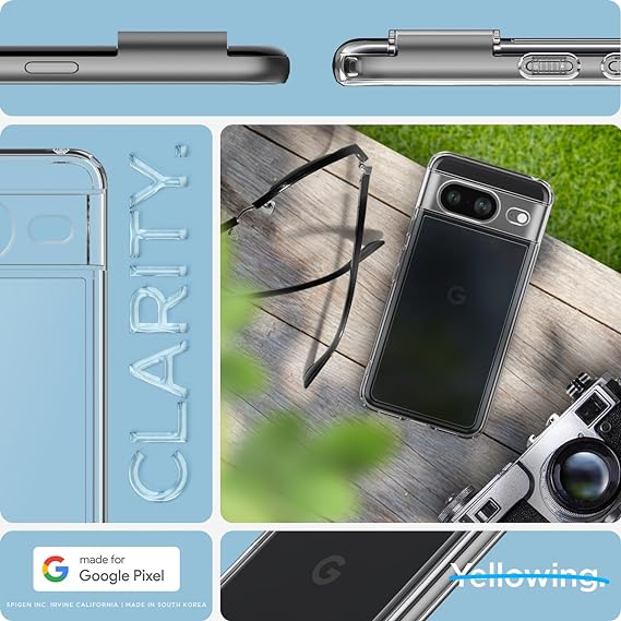 Crystal Clear Transperant case for Google Pixel 8