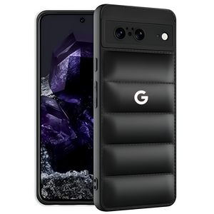 Black Puffon silicone case for Google Pixel 8