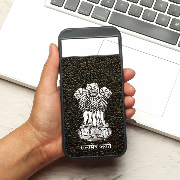 Black Satyamev Jayate MB case for Google Pixel 8
