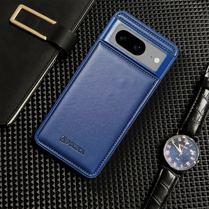 Prime Leather Dark Blue Leather Case for Google Pixel 8