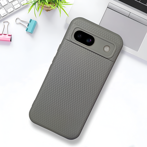 Grey Line Wave Silicone Case for Google Pixel 8a