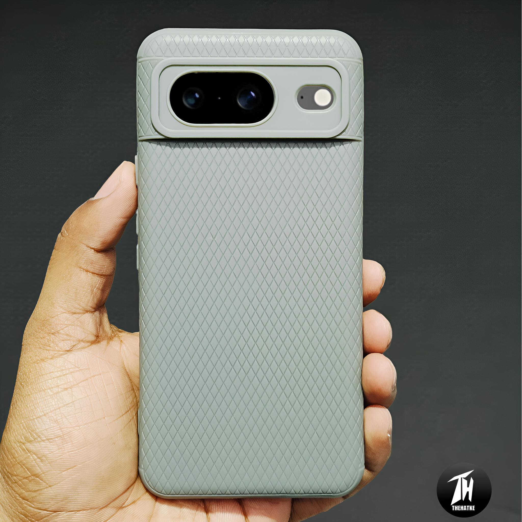 Grey Line Wave Silicone Case for Google Pixel 8