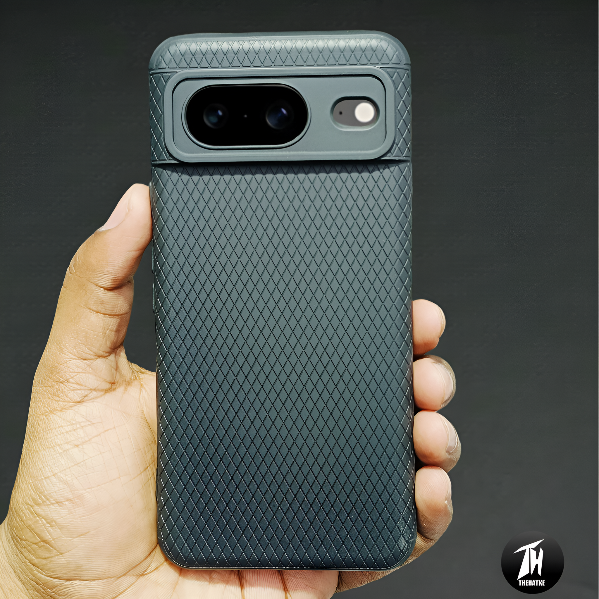 Black Line Wave Silicone Case for Google Pixel 8