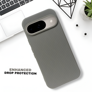Grey Line Wave Silicone Case for Google Pixel 9