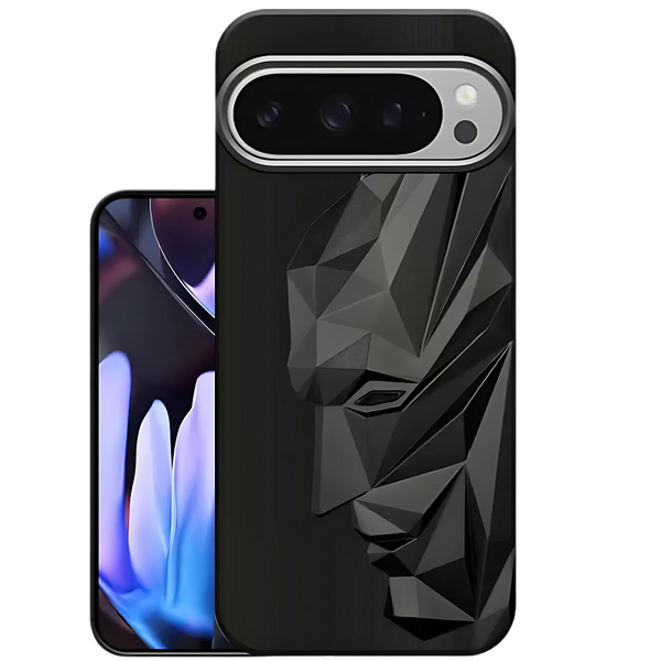 Superhero Engraved logo silicon Case for Google Pixel 9