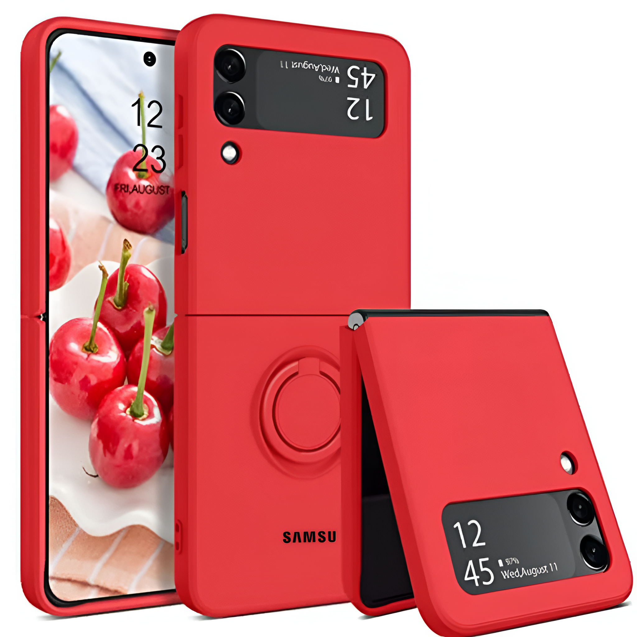 Red Original Silicone case for Samsung Galaxy Z FLIP 5