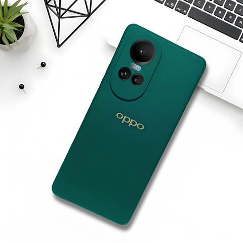 Dark Green Candy Silicone Case for Oppo Reno 10