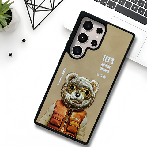 Let's Go Play Leather Camera Ornamented for Samsung S24 Ultra