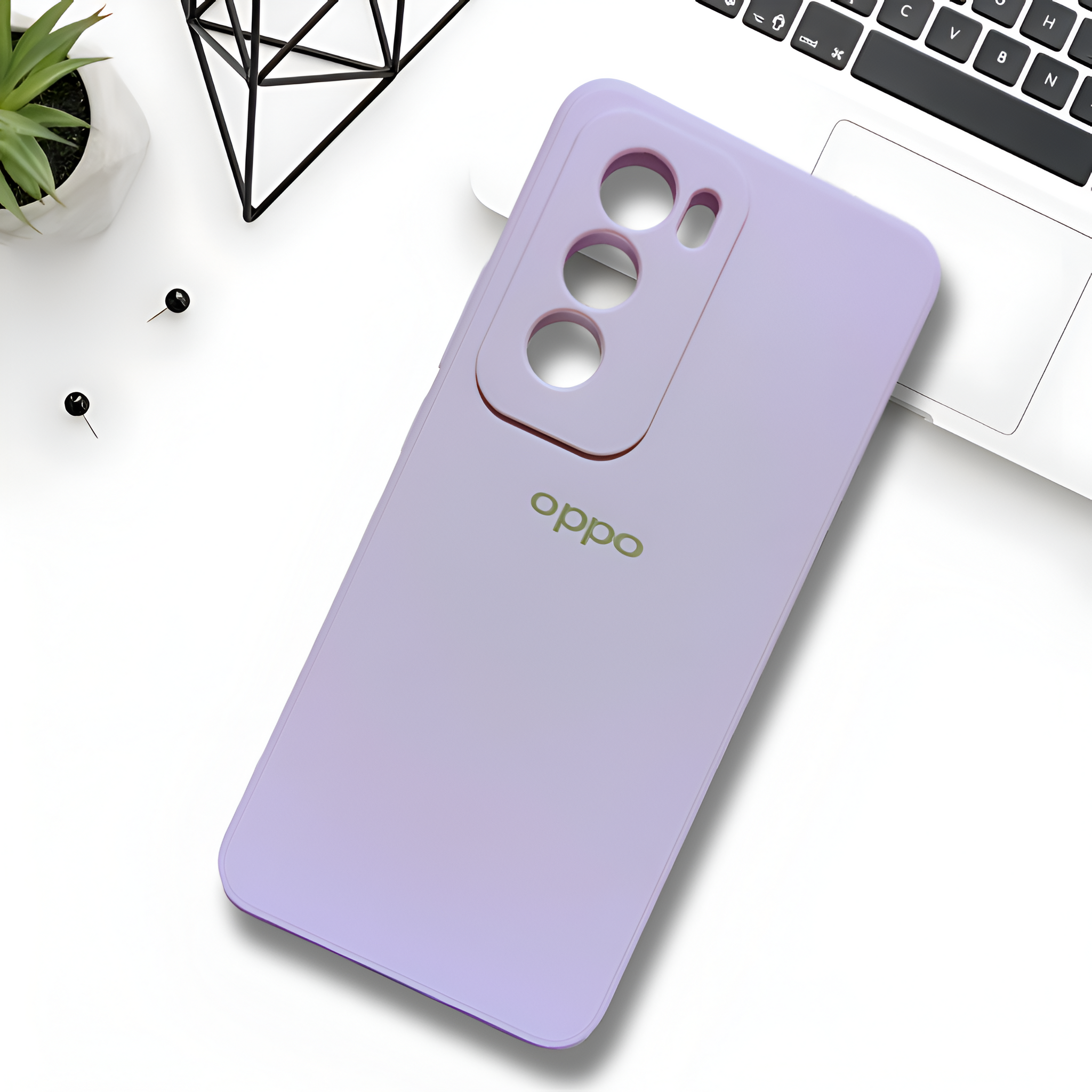 Purple Candy Silicone Case for Oppo Reno 12