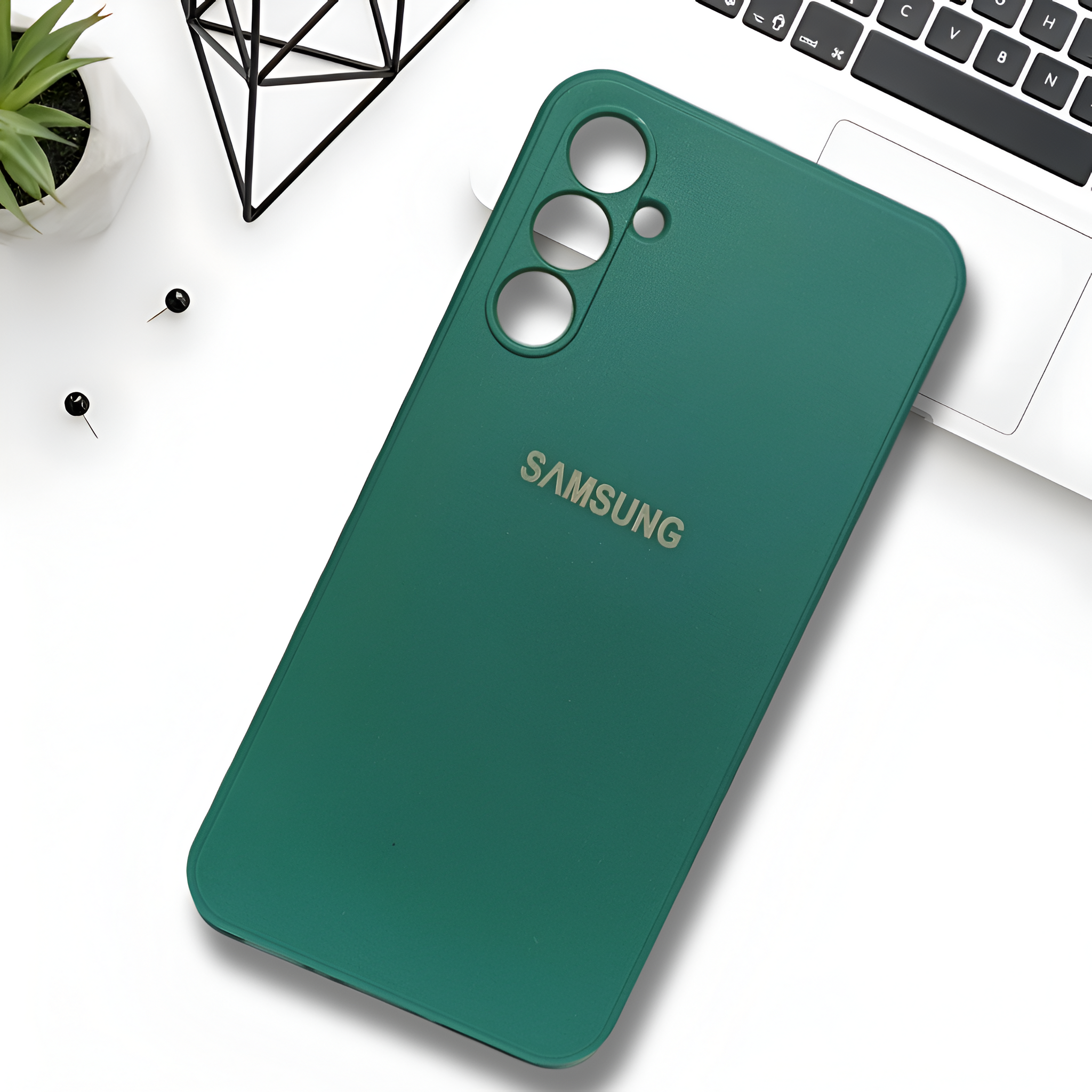 Dark Green Candy Silicone Case for Samsung S24