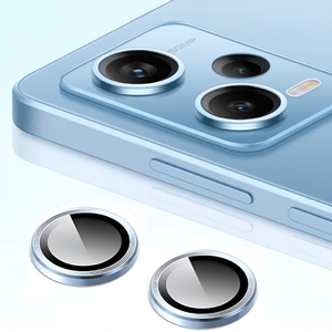 Sierra Blue Metallic camera ring lens guard for Redmi Note 12 pro