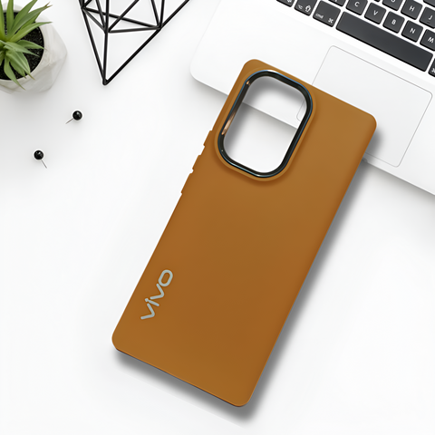 Spoov Brown Silicone Case for Vivo V29E