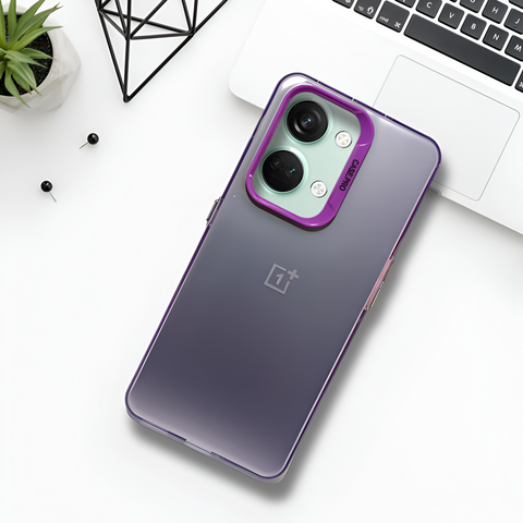 Purple Rgiem Slim Slicone Non-Yellowing Protective Case for Oneplus Nord 3