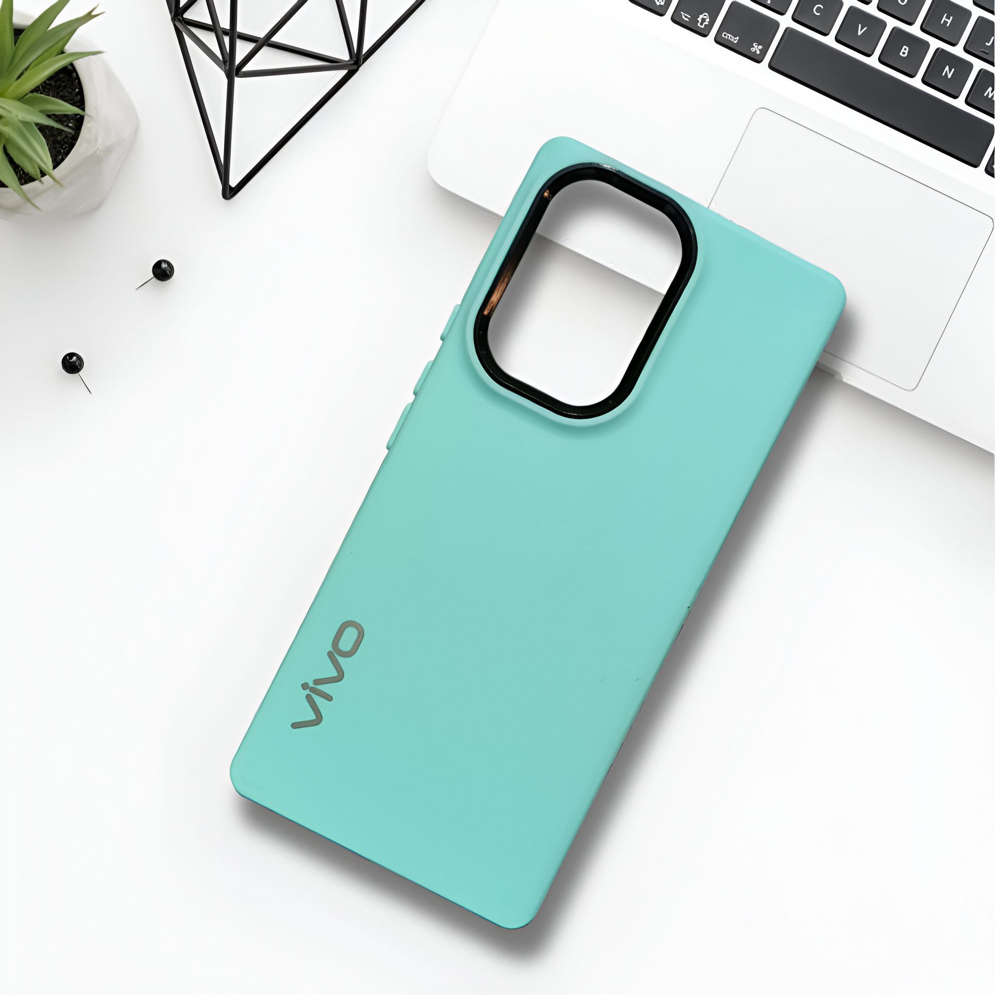 Spoov Light Blue Silicone Case for Vivo V29E