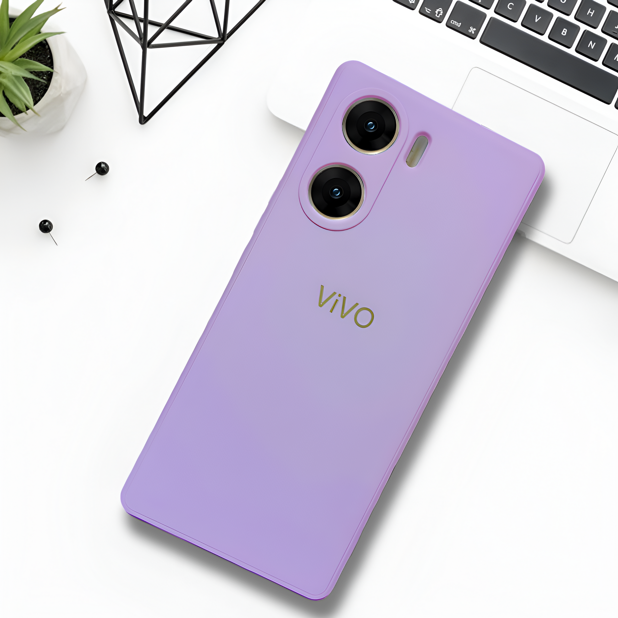 Purple Candy silicone Case for Vivo V29e