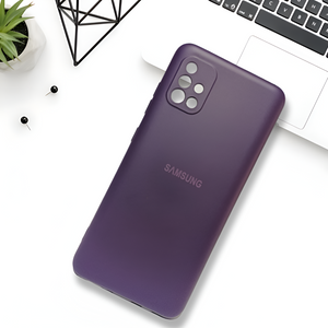 Deep Purple Camera Original Silicone Case for Samsung A51