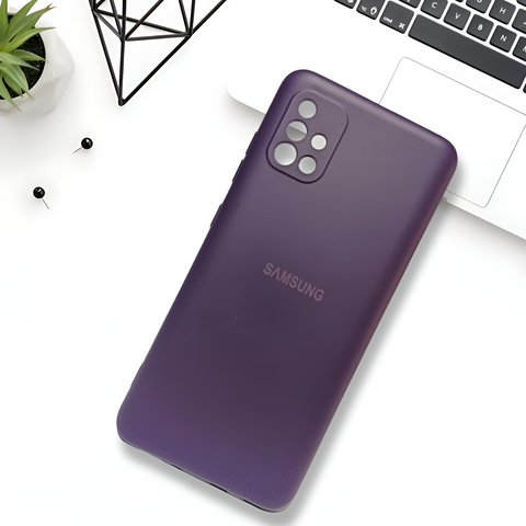 Deep Purple Camera Original Silicone Case for Samsung A51