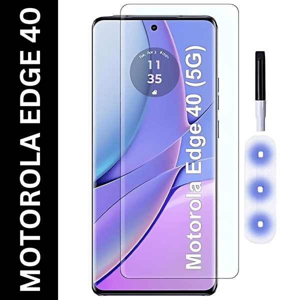 Premium UV Tempered Glass Screen Protector For Motorola Edge 40 5g - The Hatke